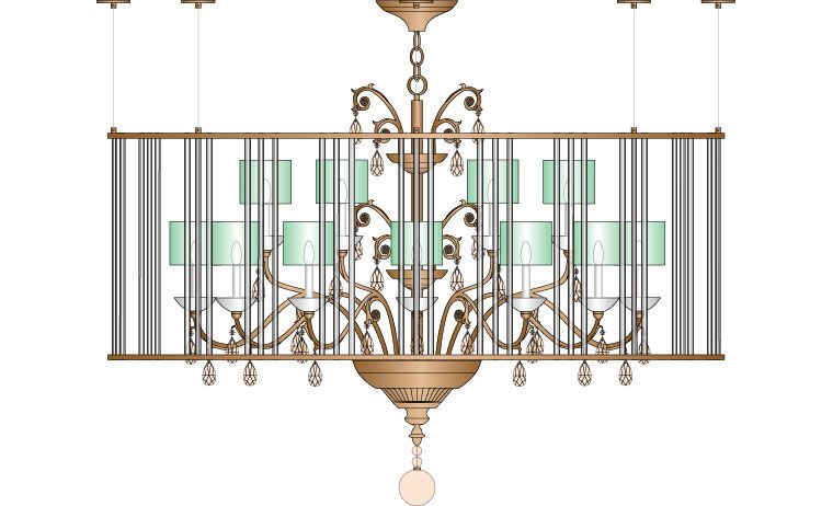 Barrymore Chandelier at Lusive.com